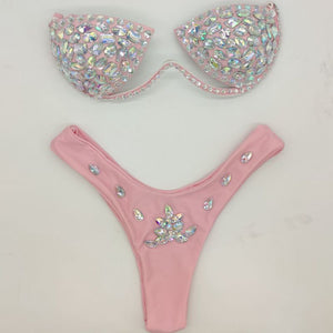 Diamond Set Bikini (Gold, Silver, Pink, Black)