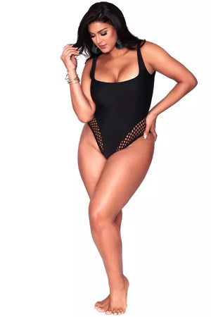 Fishnet Monokini (PlusSize)