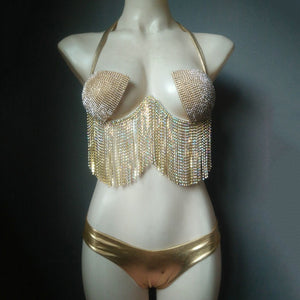 Ice Fringe Bikini (Gold)