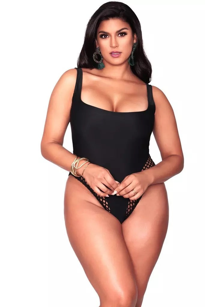 Fishnet Monokini (PlusSize)