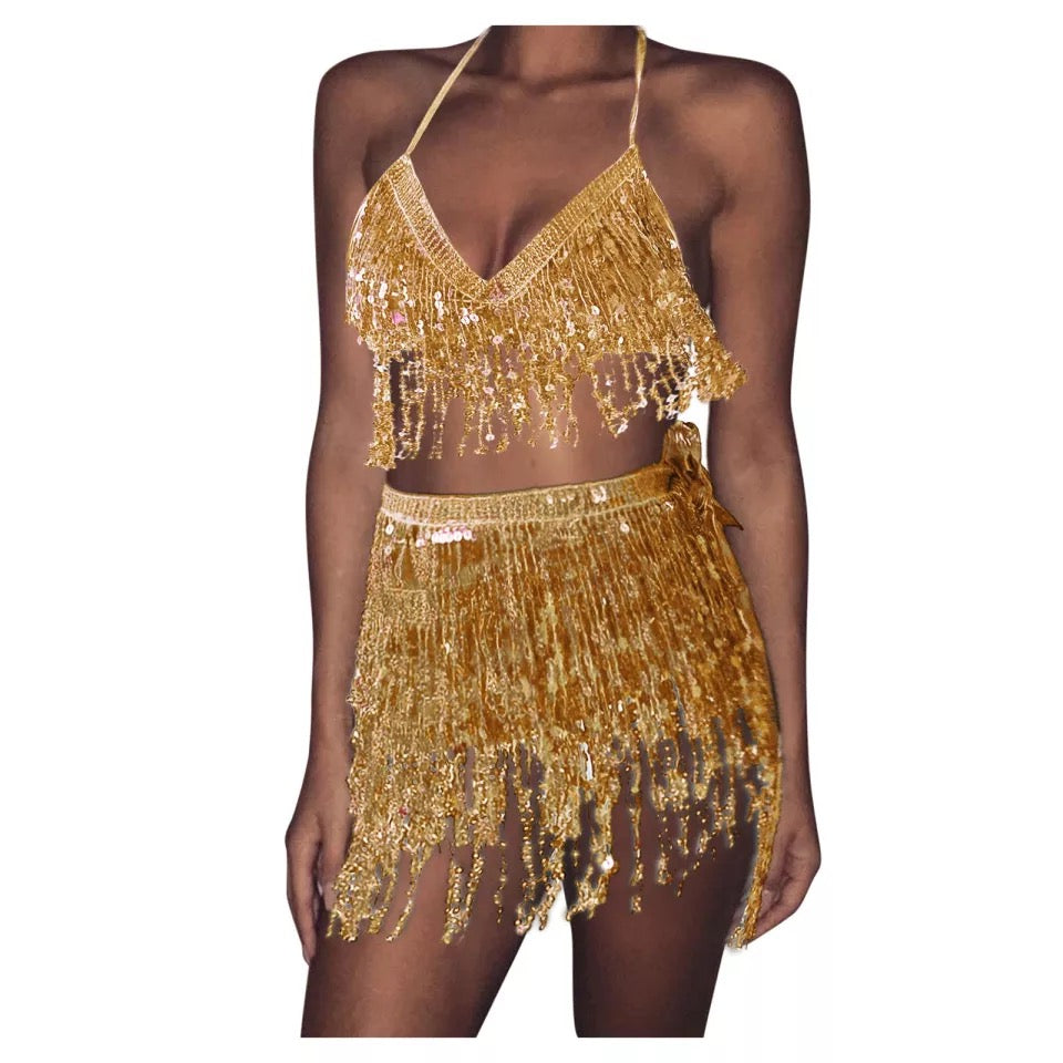 Shimmer Skirt (Gold)