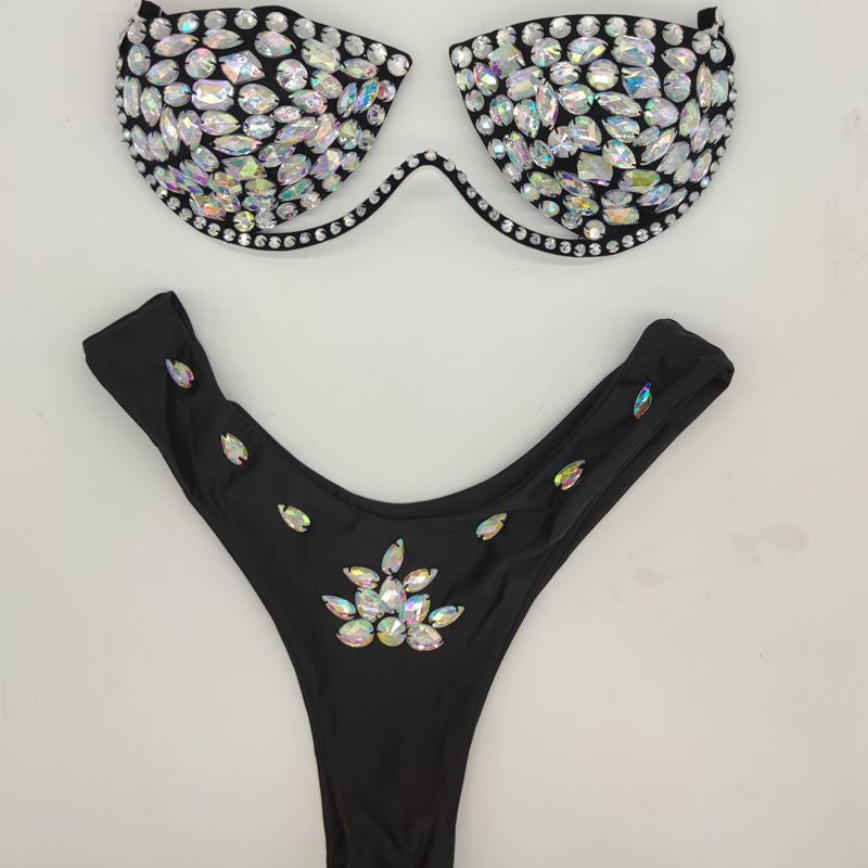 Diamond Set Bikini (Gold, Silver, Pink, Black)