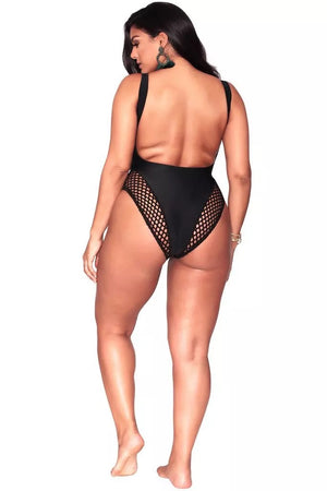 Fishnet Monokini (PlusSize)