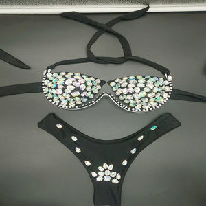 Diamond Set Bikini (Gold, Silver, Pink, Black)