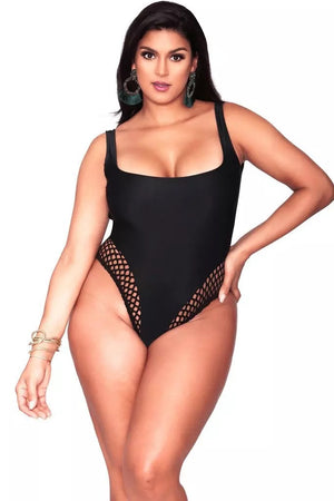 Fishnet Monokini (PlusSize)